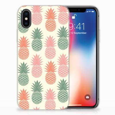Apple iPhone X | Xs | Siliconen Case | Ananas