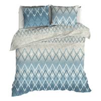 Romanette Flanellen Dekbedovertrek Snuggle Blauw -Lits-jumeaux (240 x 200/220 cm) - thumbnail