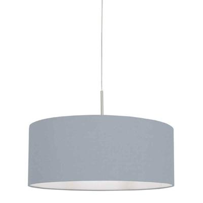 Steinhauer HanglampSparkled Light metaal met lichtblauwe kap - 3993ST