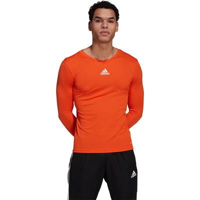 adidas Team Ondershirt Lange Mouwen Oranje adidas Team Ondershirt Lange Mouwen Oranje