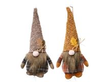 Decoris Kersthanger gnoom polyester 15cm - thumbnail