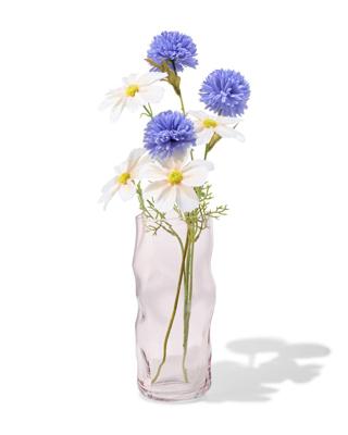 HEMA Vaas ⌀10x26cm glas organisch roze (roze)