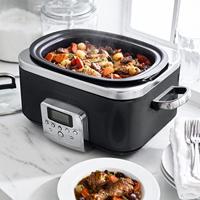 GreenPan Elite Slowcooker 6L Zwart/Zilver - thumbnail