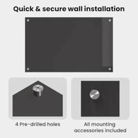 VidaXL Keuken spatscherm 2 pcs donkergrijs 80 x 50 cm gehard glas - thumbnail