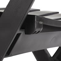 Miami klapstoel - Antraciet - thumbnail