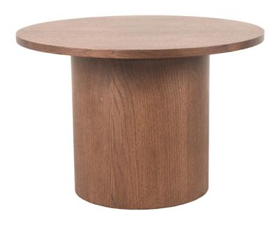 LABEL51 Salontafel Oliva - Walnoot - Eiken - 60 cm - Rond