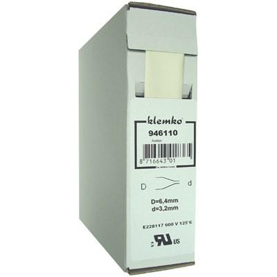 Krimpkous Polyolefin 2:1 In Trekbox Wit 6,4 > 3,2mm