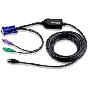 ATEN KVM Adapter [2x PS/2-stekker, VGA-stekker - 1x RJ45-bus] 4.50 m Zwart