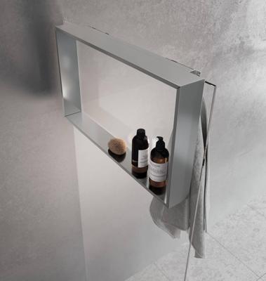 Planchet Novellini Kuadra voor Douchewand 40x60x12 cm Chroom Novellini Planchet Novellini Kuadra voor Douchewand 40x60x12 cm Chroom Novellini