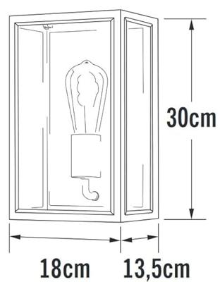 KonstSmide BuitenlampCarpi zwart met goud - 7347-758 - thumbnail