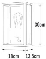 Wandarmatuur carpi 30 cm zwrt goud Konstsmide - Konstsmide - thumbnail