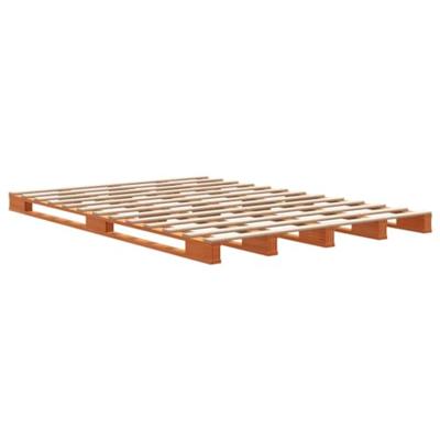 Palletbed massief grenenhout wasbruin 140x200 cm Palletbed massief grenenhout wasbruin 140x200 cm
