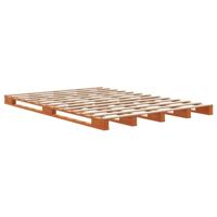 Palletbed massief grenenhout wasbruin 140x200 cm - thumbnail