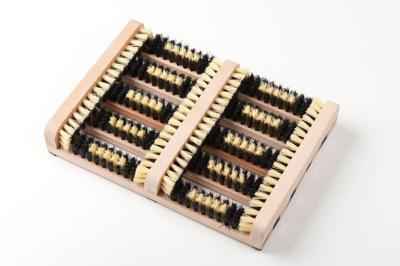 Houten Schoenen en Laarzen Voetveger met Borstels 35x26x5,5 cm