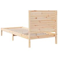 Bedframe extra lang zonder matras massief hout 90x210 cm - thumbnail