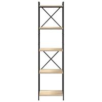 Boekenkast Sonoma eiken 40 x 30 x 153 cm Bewerkt hout - thumbnail