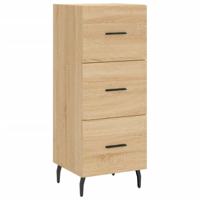 Dressoir 34,5x34x90 cm bewerkt hout sonoma eiken - thumbnail