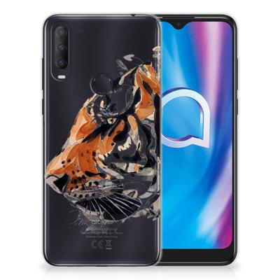 Smartphone hoesje Alcatel 1S (2020) Watercolor Tiger