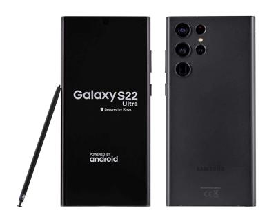 Samsung Galaxy S22 Ultra SM-S908B 17,3 cm (6.8") Dual SIM Android 12 5G USB Type-C 12 GB 256 GB 5000 mAh Bordeaux Zwart Remade / Gerenoveerd