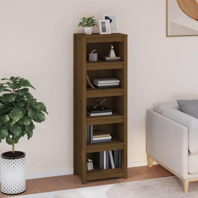 Boekenkast 50x35x154 cm massief grenenhout honingbruin Boekenkast 50x35x154 cm massief grenenhout honingbruin