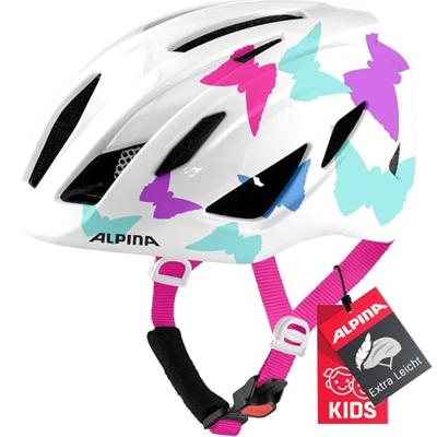 Olympic Sportswear Alpina sports kinderhelm pico pearlwhite butterflies 50-55