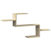 Wandschap 104x15x49 cm bewerkt hout sonoma eikenkleurig - thumbnail