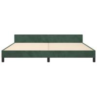 Bedframe zonder matras 200x200 cm fluweel donkergroen - thumbnail