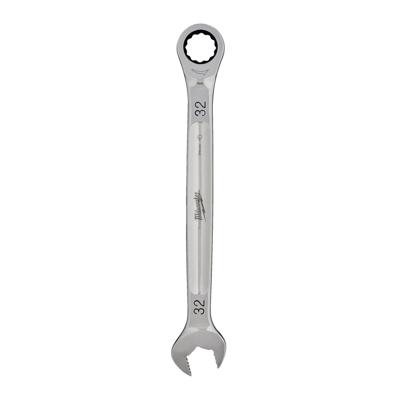 Milwaukee MAX BITE™ Ringsteeksleutel met ratel 32mm - 4932480215 Milwaukee MAX BITE™ Ringsteeksleutel met ratel 32mm - 4932480215