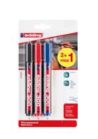 Viltstift edding 300 rond 1.5-3mm 2+1 assorti | 10 stuks - thumbnail