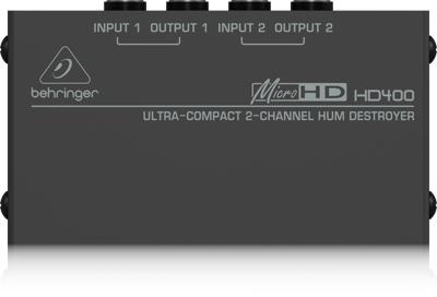 Behringer HD400 2-kanaals brom verwijderaar