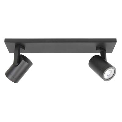 Highlight OpbouwspotHalo Spot zwart 2-lichts recht - S7148.01