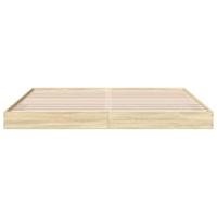 Bedframe zonder matras hout sonoma eikenkleurig 180x200 cm - thumbnail