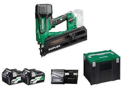 Hikoki NR3675DDWRZ | Accu duplex spijkerapparaat | 36V | Inclusief accu's en lader | HSC IV koffer NR3675DDWRZ