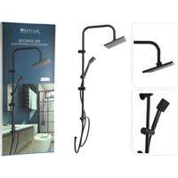 Bathroom Solutions Doucheset met regendouche mat zwart - thumbnail