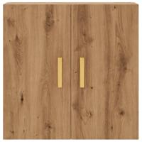 Wandkast 60x31x60 cm bewerkt hout artisanaal eikenkleurig - thumbnail