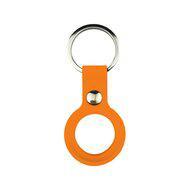 AirTag case liquid series - siliconen hoesje met ring - oranje - thumbnail