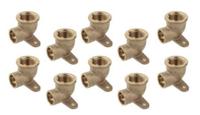Kirchhoff Muurplaat hoek van rood messing, blank, 18 mm x 1/2"IT, 1 socket (4472g) (10x) - 989128755 - thumbnail