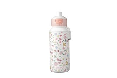 Mepal Campus Pop-Up Drinkfles Little Dutch Flowers and Butterflies 400 ml Roze/Wit