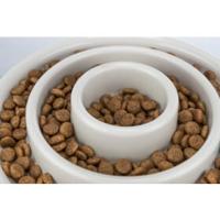 TRIXIE VOERBAK SLOWFEEDING KUNSTSTOF / TPR ASSORTI 23 CM 450 ML - thumbnail