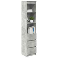 Highboard 37,5x35x180 cm spaanplaat betongrijs - thumbnail
