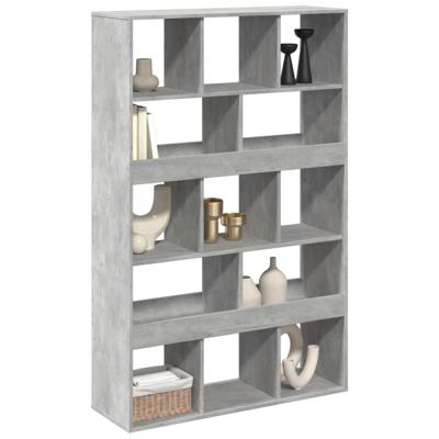 kamerscherm 100x33x156,5 cm bewerkt hout betongrijs