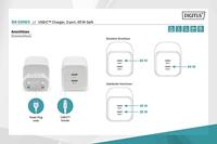 Digitus DA-10063 Laadadapter 65 W 2x USB-C USB PD Wit Vliegtuig, Binnen, Auto, Vrachtwagen - thumbnail