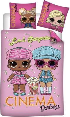 LOL Surprise! Dekbedovertrek Cinema Darlings 140 x 200 cm - Polyester LOL Surprise! Dekbedovertrek Cinema Darlings 140 x 200 cm - Polyester