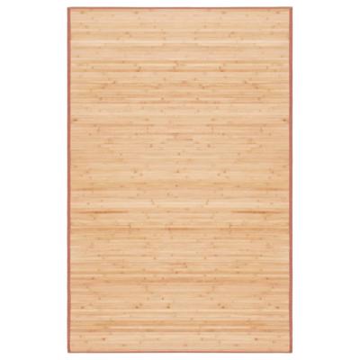 VidaXL Tapijt 100x160 cm bamboe bruin
