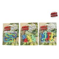 Stretch reptielen 10cm 6 stuks op kaart - thumbnail