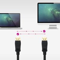 Kabel DisplayPort NANOCABLE 10.15.2602 2 m Zwart - thumbnail