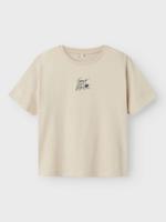 Name it zomer t-shirt S/S jongens - taupe - Nkmhabo - thumbnail