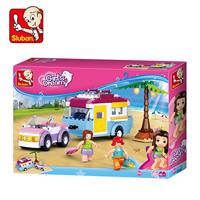 Sluban Beach Holiday (Girl's Dream) bouwstenen set (M38-B0606) - thumbnail