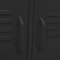 VidaXL Tv-meubel 105x35x50 cm staal zwart - thumbnail