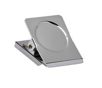 Papierklem MAUL magnetisch vierkant 40mm zilver - thumbnail